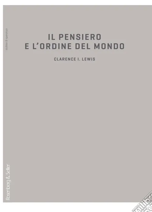 Il pensiero e l‘ordine del mondo. Schizzo di una teoria della conoscenza Popolare
