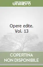 Opere edite. Vol. 13 Promozione