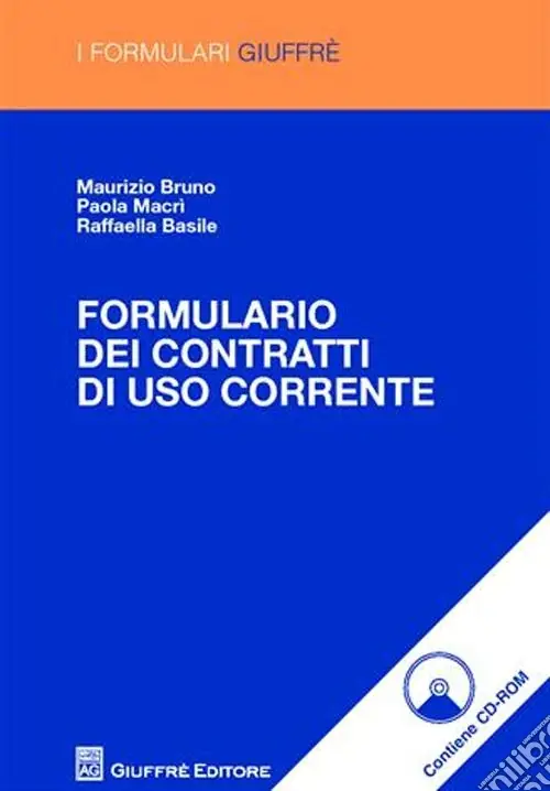 Affare Formulario dei contratti di uso corrente. Con CD-ROM