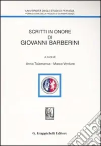 Scritti in onore di Giovanni Barberini Novità