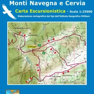 Offerta Speciale Monte Catillo, Lucretili, Cervia, Navegna. Carta escursionistica 25 000
