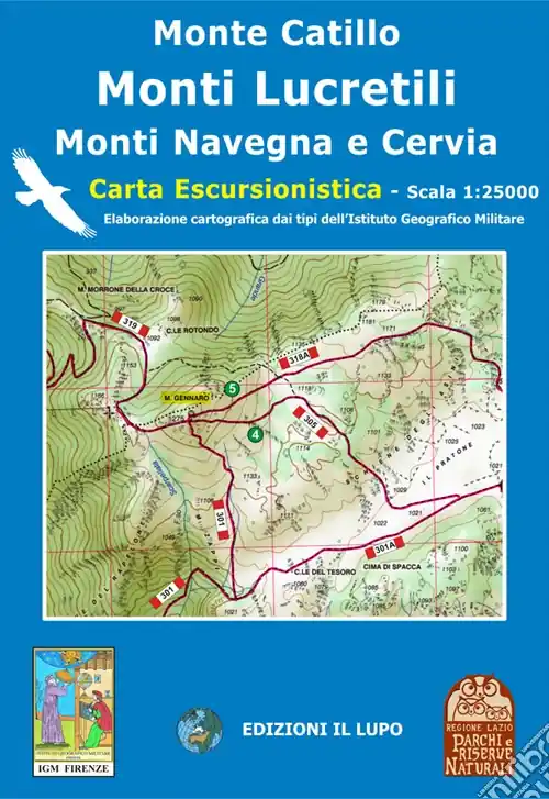Offerta Speciale Monte Catillo, Lucretili, Cervia, Navegna. Carta escursionistica 25 000