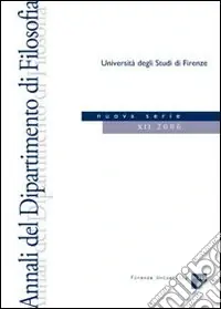 Annali del Dipartimento di filosofia dell‘Università di Firenze. Nuova serie (2006). Vol. 12 Must-Have