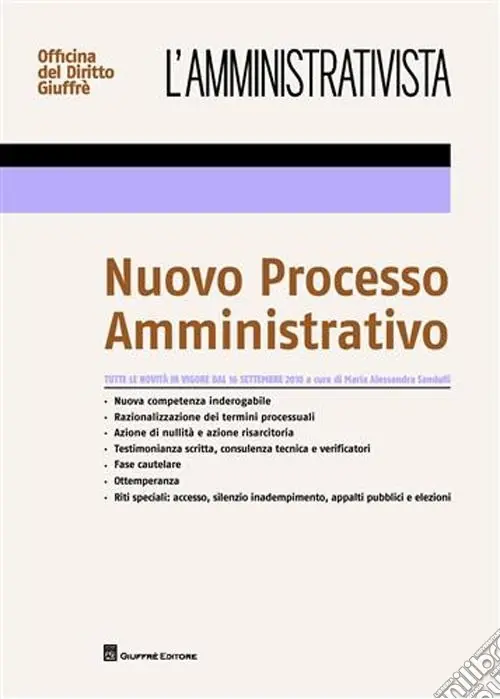 Spedizione Espresso L‘amministrativista. Nuovo processo amministrativo