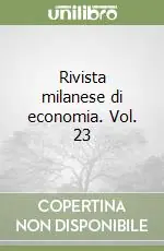 Rivista milanese di economia. Vol. 23 Affare