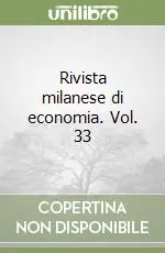 Must-Have Rivista milanese di economia. Vol. 33