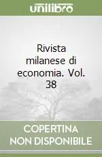 Prezzo Scontato Rivista milanese di economia. Vol. 38