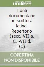 Fonti documentarie in scrittura latina. Repertorio (secc. VII a. C. -VII d. C.) Vendita Finale