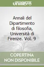 Spedizione Espresso Annali del Dipartimento di filosofia, Università di Firenze. Vol. 9