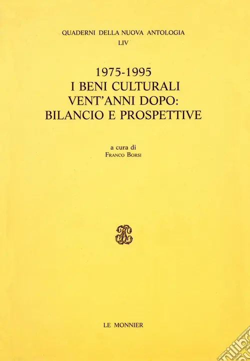 Pagamento Sicuro 1975-1995. I beni culturali vent‘anni dopo bilancio e prospettive. Atti della Giornata di studi (Roma, 6 febbraio 1996)