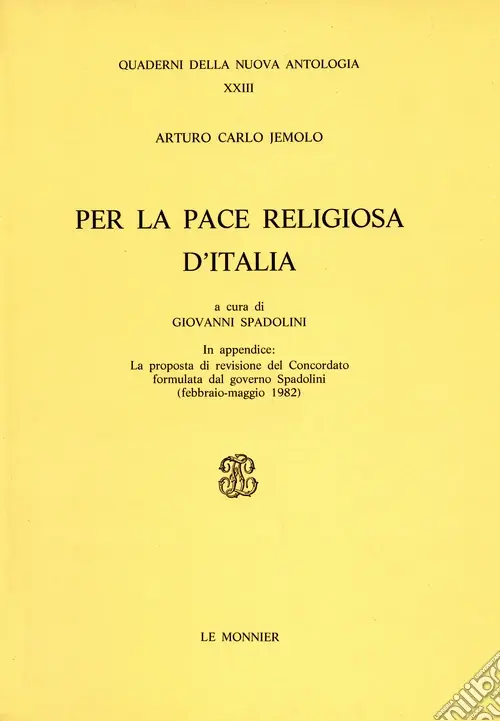 Occasione Per la pace religiosa d‘Italia