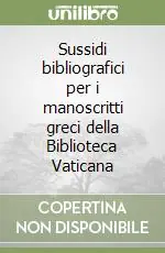 Più Venduto Sussidi bibliografici per i manoscritti greci della Biblioteca Vaticana