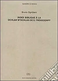 Offerta Limitata Index biblique à la «Ochlah w‘ ochlah» de S. Freusdorff