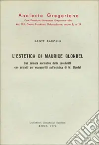 L‘estetica di Maurice Blondel Miglior Prezzo