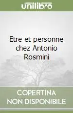 Etre et personne chez Antonio Rosmini Miglior Prezzo