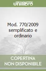 Mod. 770/2009 semplificato e ordinario Offerta