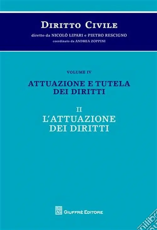 Diritto civile. Vol. 4/2 Attuazione e tutela dei diritti. L‘attuazione dei diritti Offerta Speciale