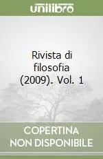 Prezzo Basso Rivista di filosofia (2009). Vol. 1