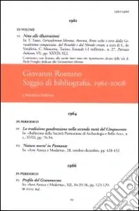 Più Venduto Giovanni Romano. Saggio di una bibbliografia (1961-2008)