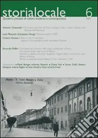Storia locale. Quaderni pistoiesi di cultura moderna e contemporanea. Vol. 6 Ordina Subito