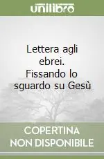 Professionale Lettera agli ebrei. Fissando lo sguardo su Gesù