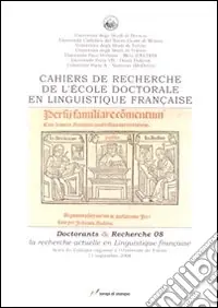 Offerta Speciale Cahiers de recherche de l‘École doctorale en linguistique