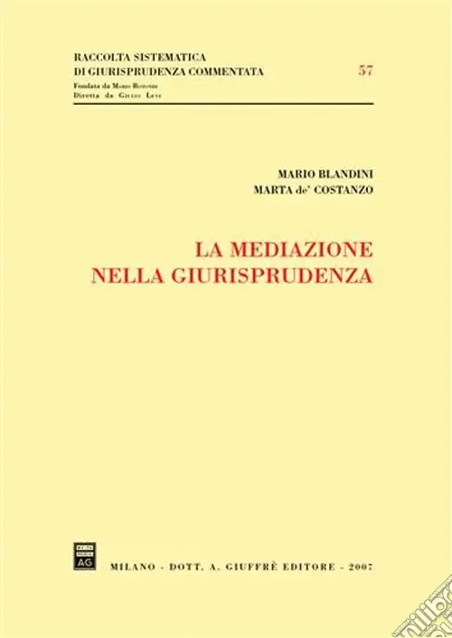 La mediazione nella giurisprudenza Occasione