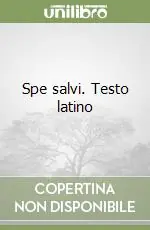 Spedito Oggi Spe salvi. Testo latino