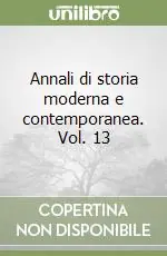 Economico Annali di storia moderna e contemporanea. Vol. 13