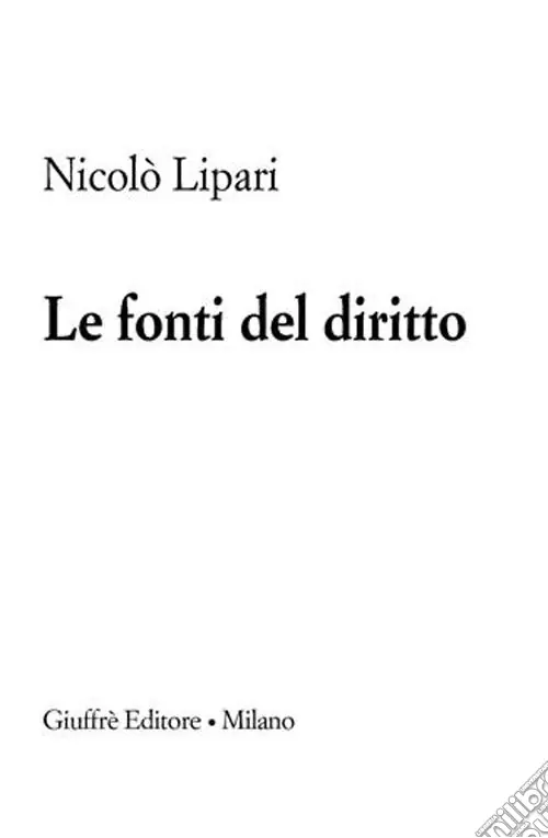 Le fonti del diritto Miglior Prezzo