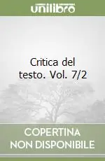Must-Have Critica del testo. Vol. 7/2