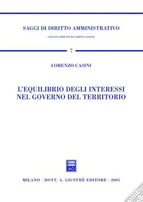 L‘equilibrio degli interessi nel governo del territorio Vendita Finale