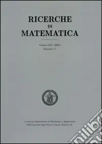 Compra Online Ricerche di matematica (2001). Vol. 50/2