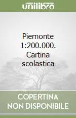 Piemonte 1 200.000. Cartina scolastica Professionale