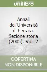 Prezzo Di Fabbrica Annali dell‘Università di Ferrara. Sezione storia (2005). Vol. 2