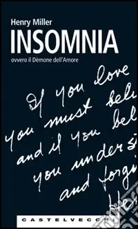 Insomnia ovvero il demone dell‘amore Ultima Occasione