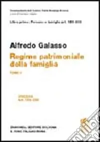 Libro primo artt. 159-230. Regime patrimoniale della famigliaArtt. 159-230 Reso Gratuito