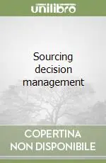 Sourcing decision management Ultimissimo Modello