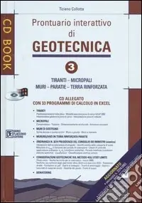 Prontuario interattivo di geotecnica. Con CD-ROM. Vol. 3 Tiranti, micropali, muri, paratie, terra rinforzata Promo Stagionale