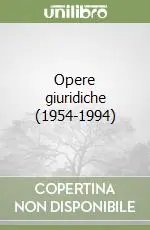 Professionale Opere giuridiche (1954-1994)