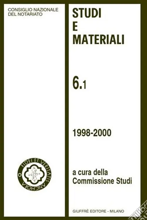 Vendita Finale Studi e materiali. Vol. 6 1998-2000
