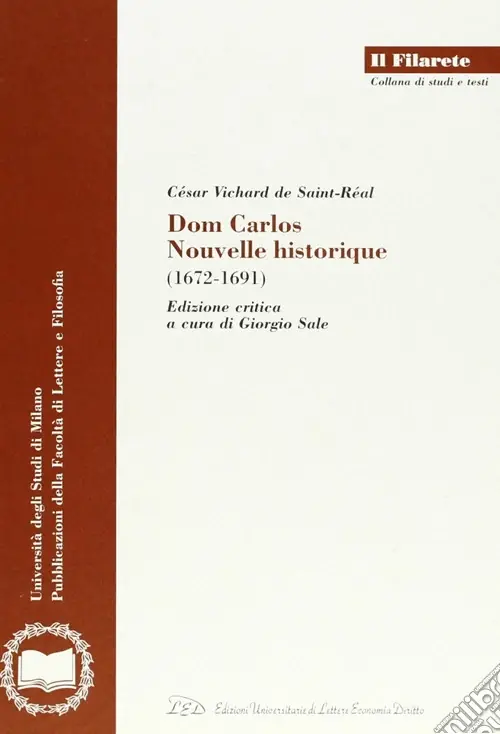 Dom Carlos. Nouvelle historique (1672-1691) Ultimissimo Modello