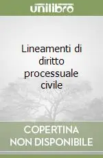 Subito Disponibile Lineamenti di diritto processuale civile