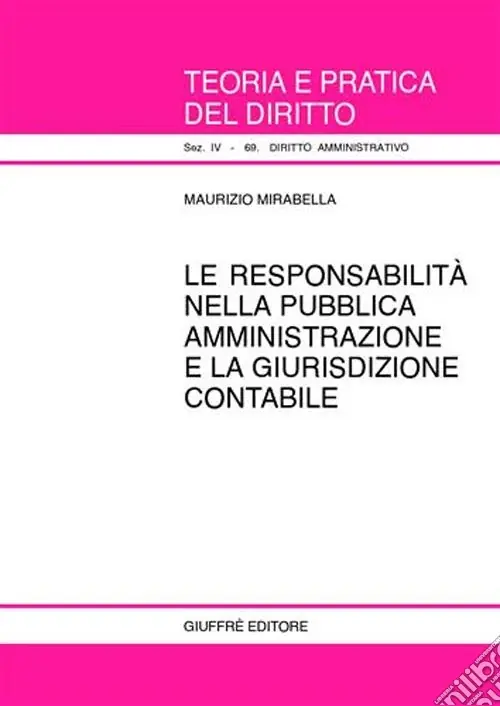 La responsabilità nella pubblica amministrazione e la giurisdizione contabile Più Venduto