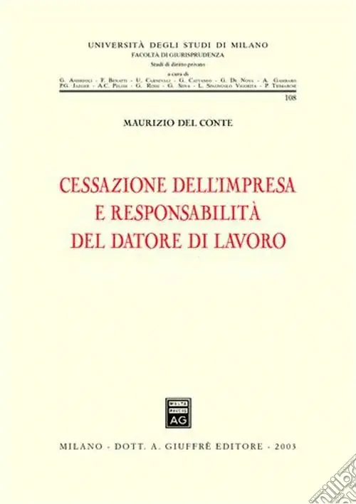 Nuovo Arrivo Cessazione dell‘impresa e responsabilità del datore di lavoro