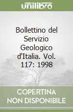 Di Tendenza Bollettino del Servizio Geologico d‘Italia. Vol. 117 1998