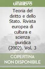 Prezzo Basso Teoria del diritto e dello Stato. Rivista europea di cultura e scienza giuridica (2002). Vol. 3