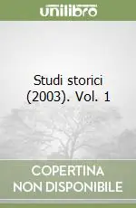 Studi storici (2003). Vol. 1 Promo Stagionale
