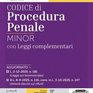 Codice di procedura penale Minor. Leggi complementari. Con APP CODICI SIMONE per un codice sempre aggiornato Scelto Dai Clienti