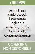 Sconto Something understood. Letteratura inglese e alchimia, da Sir Gawain alla contemporaneità